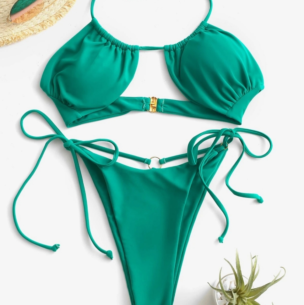 Green Zaful Swimsuit NWT Medium